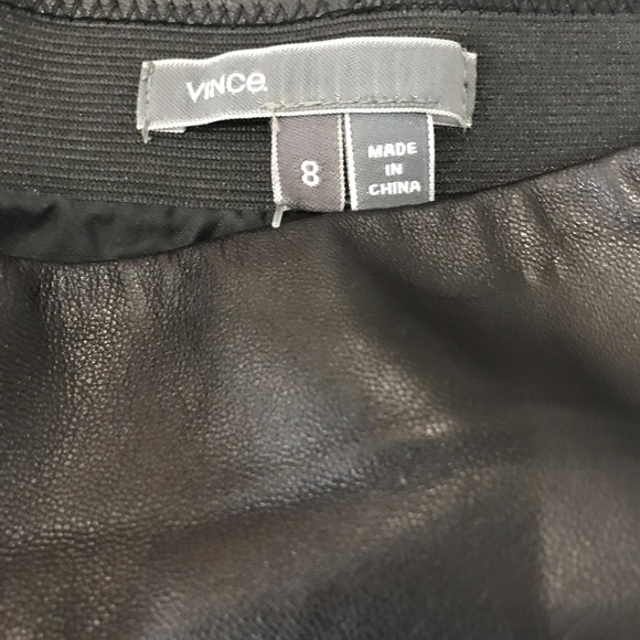 🎉 Vince • Leather Skater Mini Skirt • 8 - Picture 6 of 7